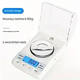 Високоточні цифрові ваги CX-50 / KL-50 50g/0.001g пінцет, гирі, тара, живлення від мережі і батарейок, Китай, фото 3