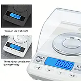 Високоточні цифрові ваги CX-50 / KL-50 50g/0.001g пінцет, гирі, тара, живлення від мережі і батарейок, Китай, фото 4