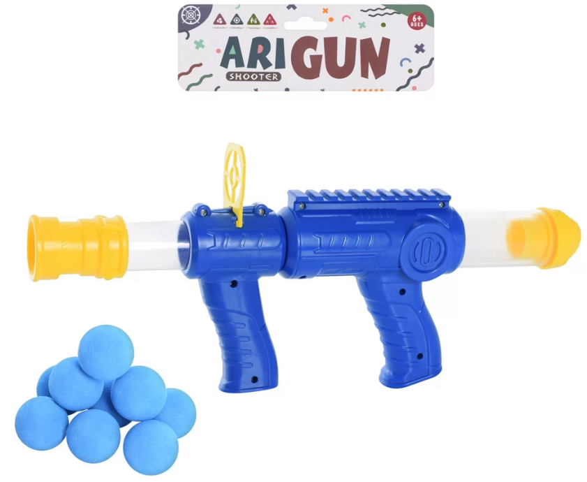 Автомат помповий 37см,кулі 10шт,в кульку,19х44х4,5хсм №971-6A(42), фото 1