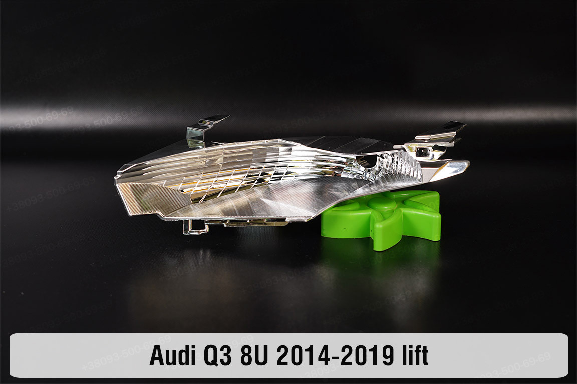 Хромована маска світлорозсіювача Audi Q3 8U (2014-2019) рест ліва, фото 1