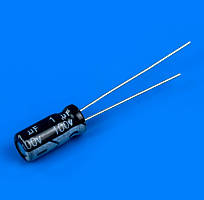Полярний конденсатор 1 мкФ 100 В радіодеталь