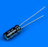 Полярний конденсатор 10 мкФ 25 В