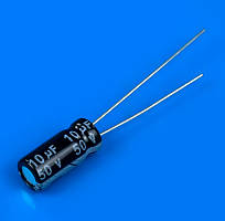 Радіодеталь: Полярний конденсатор 10mf 50V