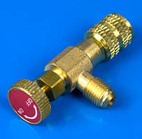 Заправний кран для кондиціонерів R410A 5/16" — 1/4"
