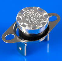 Терморегулятор для плити KSD301 105 °C 250 В 10 А (перпендикулярні клеми)