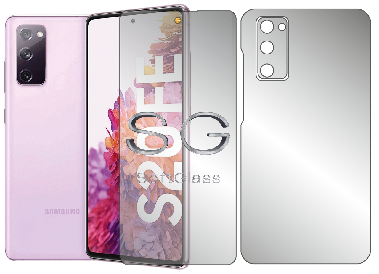 Плівка для Samsung Galaxy S20 FE G780F комплект: для передньої і задньої панелі поліуретанова SoftGlass, фото 1