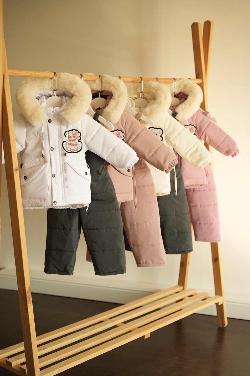 Зимовий дитячий теплий костюм від 1 року розміри 80 86 92 курточка та штанці