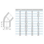 Коліно ПВХ Era USE0132 45°, d32 мм, фото 2