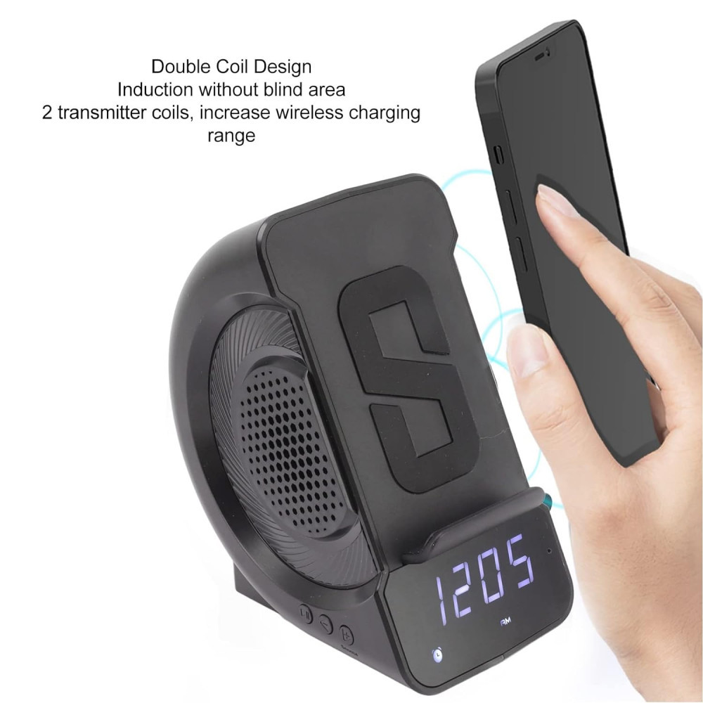 Портативна колонка SAM02 led wireless charging, фото 1