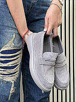 Туфлі лофери " ШКІРА " жіночі 6 пар у ящику сірого кольору 37-41, фото 4