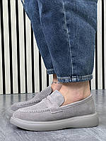 Туфлі лофери " ШКІРА " жіночі 6 пар у ящику сірого кольору 37-41, фото 5