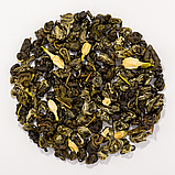 Чай зелений Срібний равлик Tips з жасмином ваговий 50г, фото 2