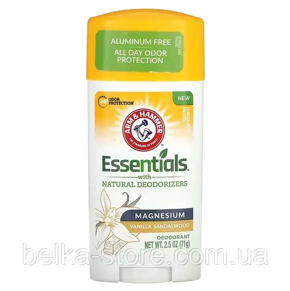 Натуральний дезодорант Arm & Hammer Magnesium Vanilla Sandalwood, 71 г, фото 1