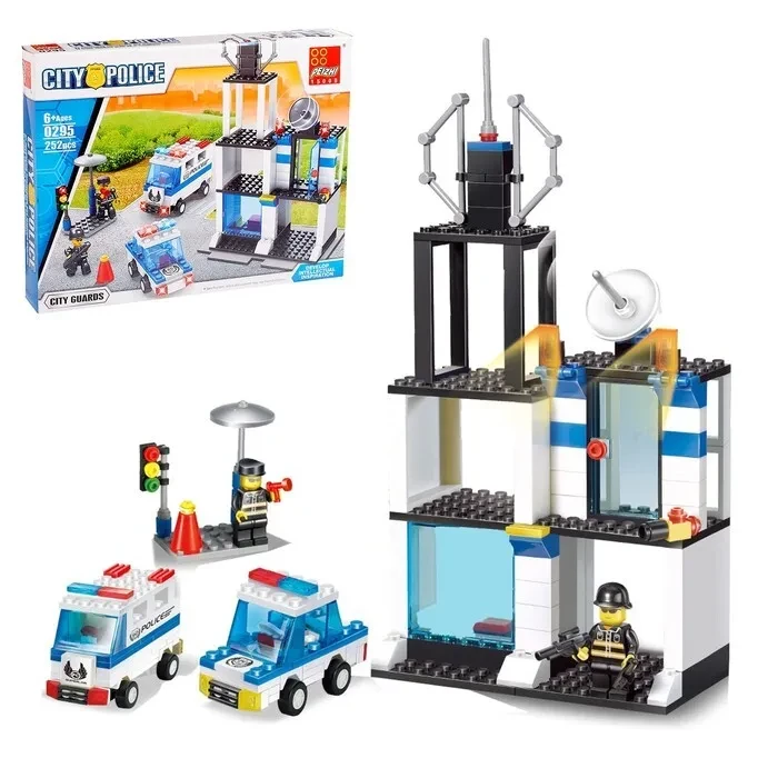 Конструктор PEIZHI "Поліцейська станція", 252 деталі, фото 1