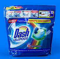 Гелеві капсули для прання універсальні Dash Color Protect 3 в 1, 38 шт.