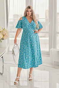 Сукня " Венера " м'ята великого розміру батал Розміри: 48-50, 52-54, 56-58