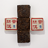 Чай чорний Пуер Шу пресований (кубик 6 г) 50г, фото 2