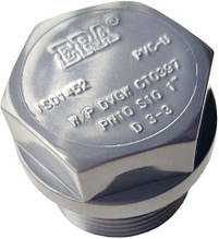 Заглушка ПВХ Era US01025 різьбова, d3/4"