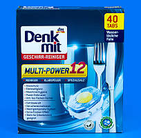 Таблетки для посудомийної машини Denkmit 12 в 1, 40 шт.