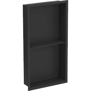 Полиця для душу вбудована чорна нержавіюча 60 см Nett YB-60