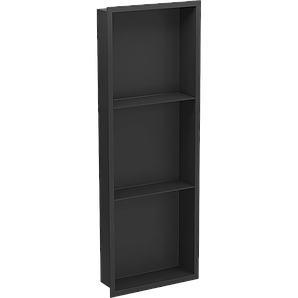 Полиця до ванної кімнати вбудована чорна 90 см Nett YB-90