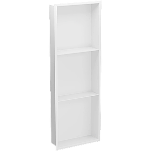 Полиця до ванної металева вбудована біла 90 см Nett YW-90