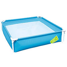 Дитячий басейн Bestway 56217 (122x122x30.5 см) блакитний
