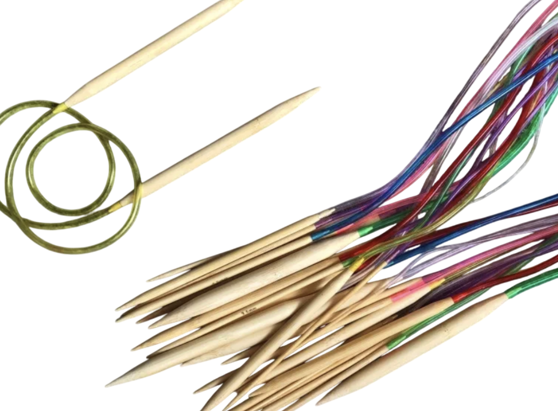 Набір дерев'яних спиць на лісці (18шт) (80см), фото 1