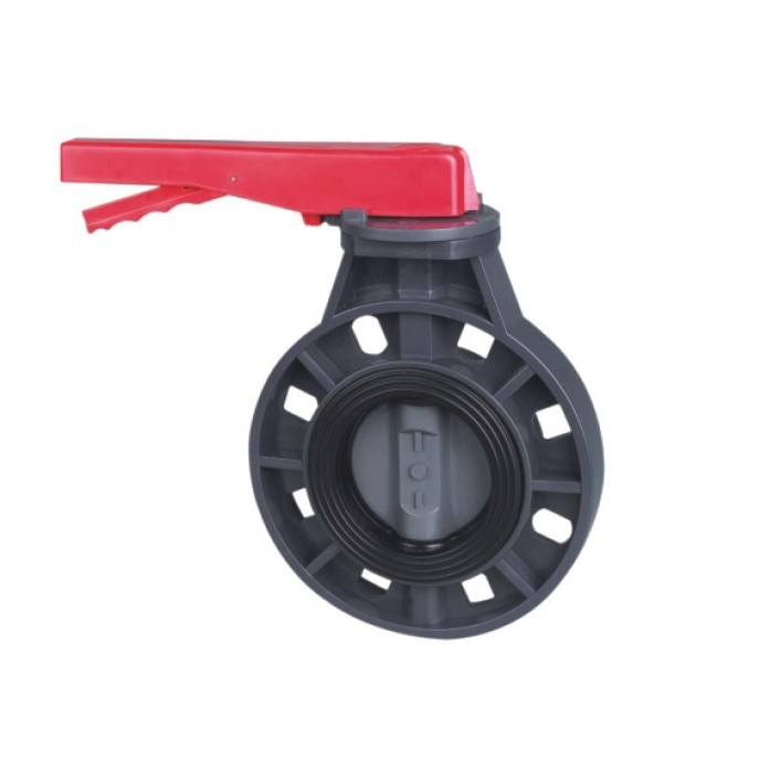 Кран метелик ПВХ Era без фланців, d90 мм, фото 1