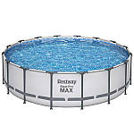 Каркасний басейн Bestway 5612Z (488х122 см) з картриджним фільтром, драбиною та тентом, фото 2