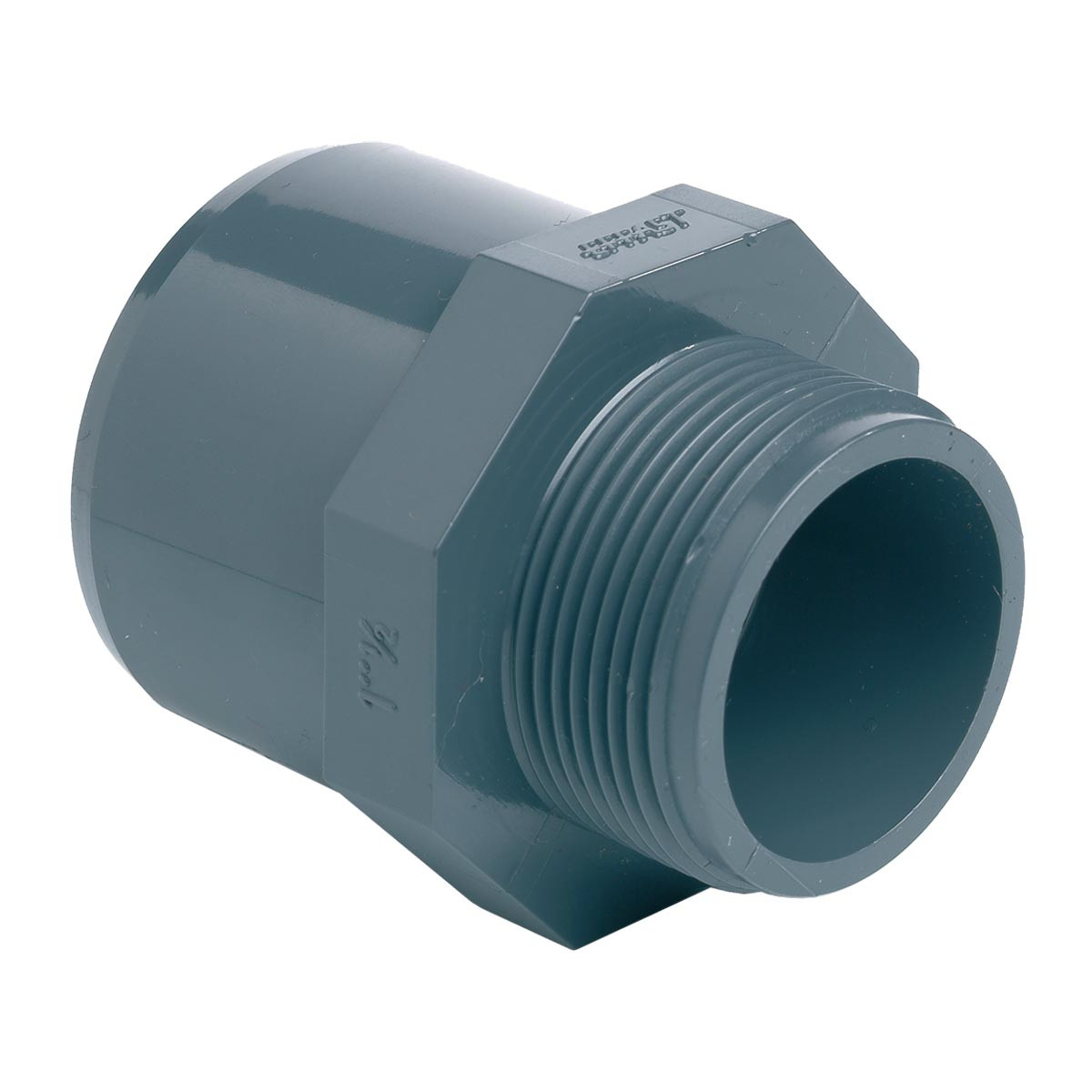 Муфта ПВХ Effast RGRAMG075H перехідна, із зовнішньою різьбою d75x90x2-1/2", фото 1
