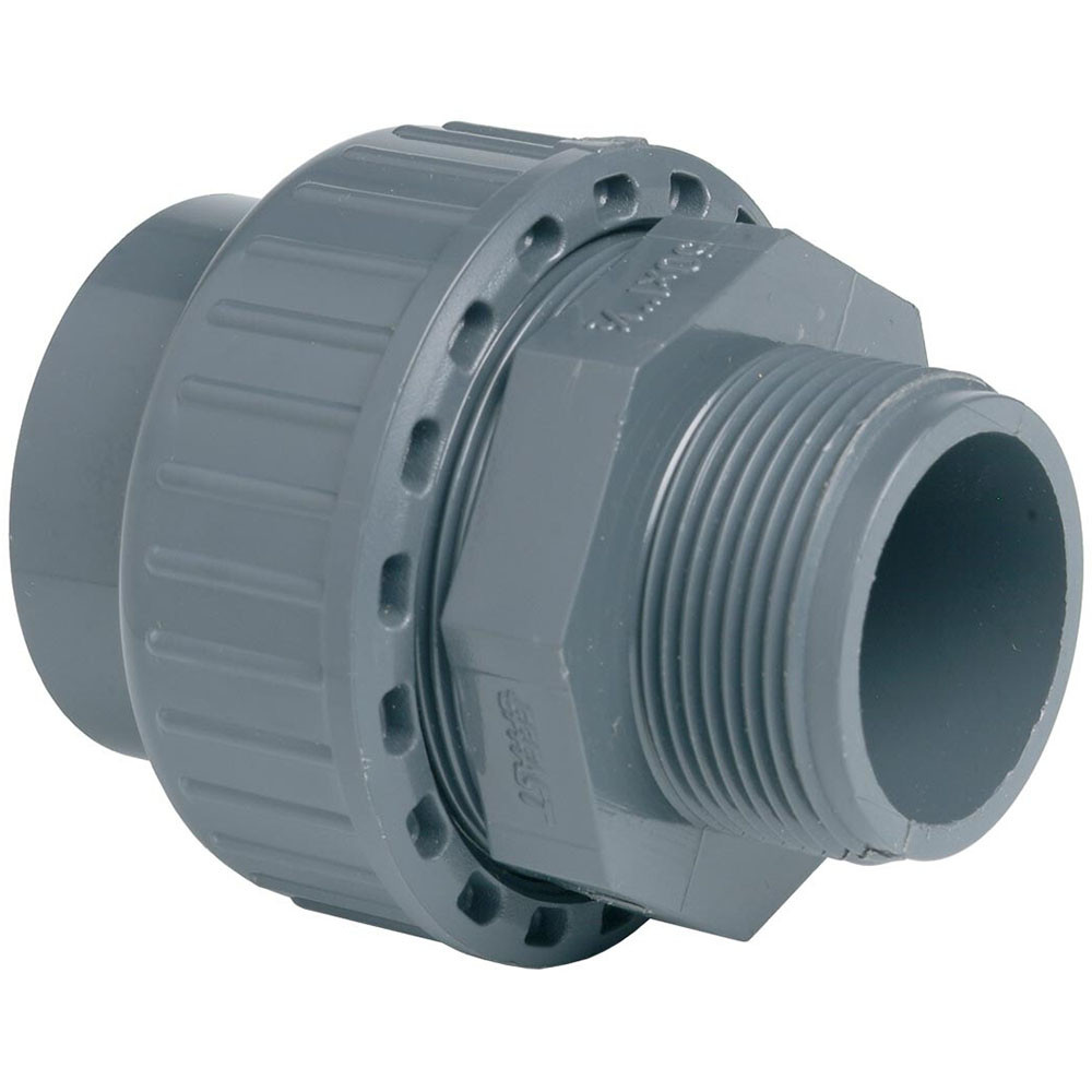 Муфта ПВХ Effast RGRBMG032D розбірна, із зовнішньою різьбою d32x1", фото 1