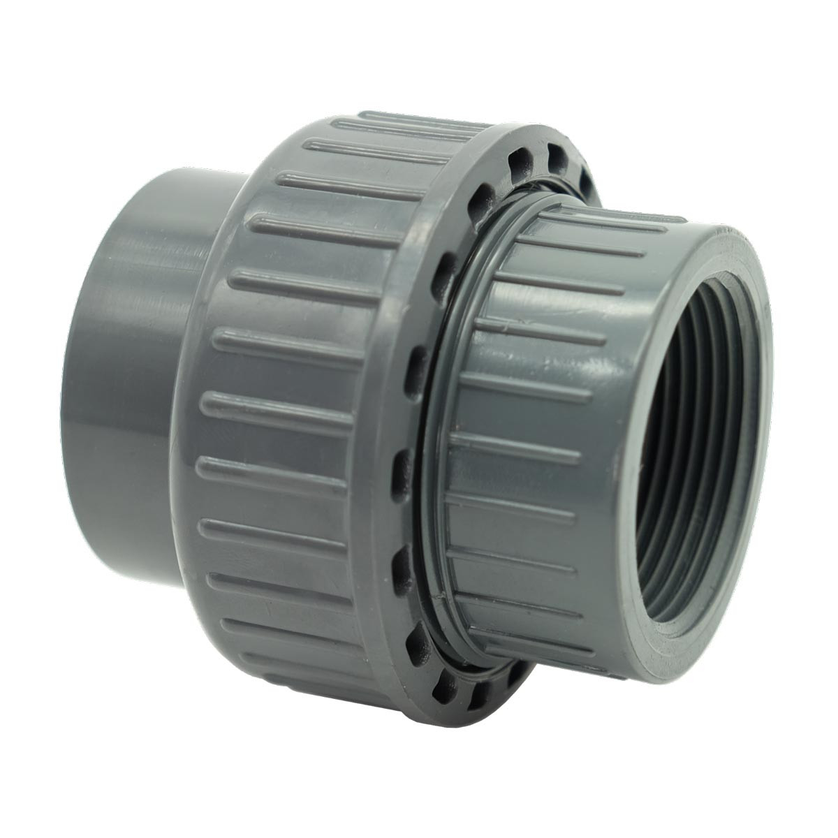 Муфта ПВХ Effast RGRBOG050F розбірна з внутрішньою різьбою, d50x1-1/2", фото 1