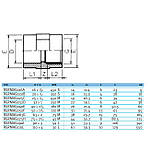 Муфта ПВХ Effast RGRMAG090I перехідна з внутрішньою різьбою, d90x3", фото 2