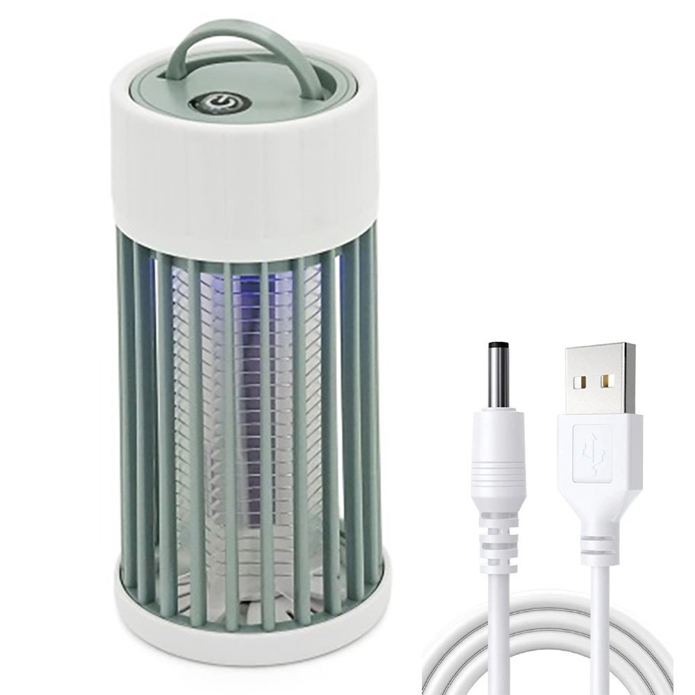 Електричний знищувач комах 1600mAh, KY-004G / Акумуляторна лампа пастка для комарів / Лампа від мух, фото 1