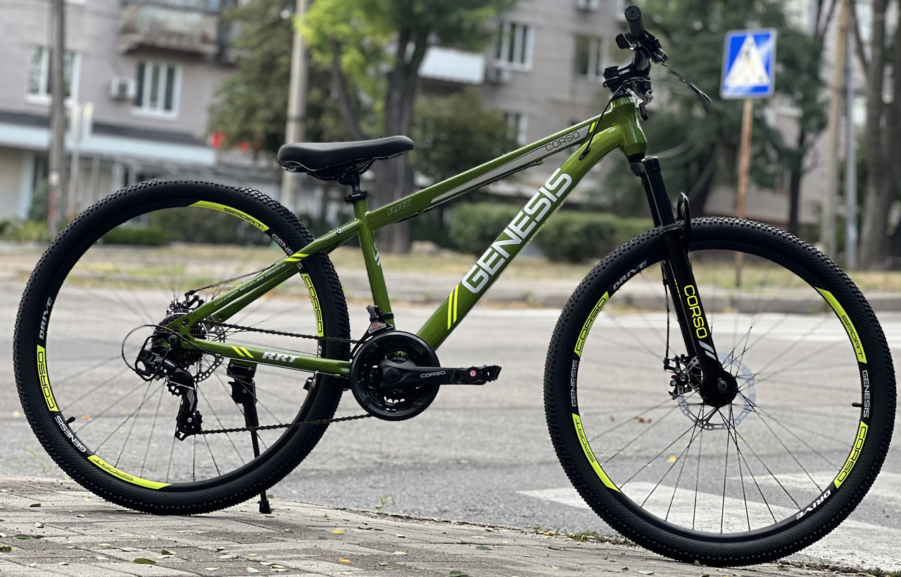 Велосипед гірський спортивний 27.5" Corso Genesis GS-27105 зелений на зріст 145-160 см, фото 1