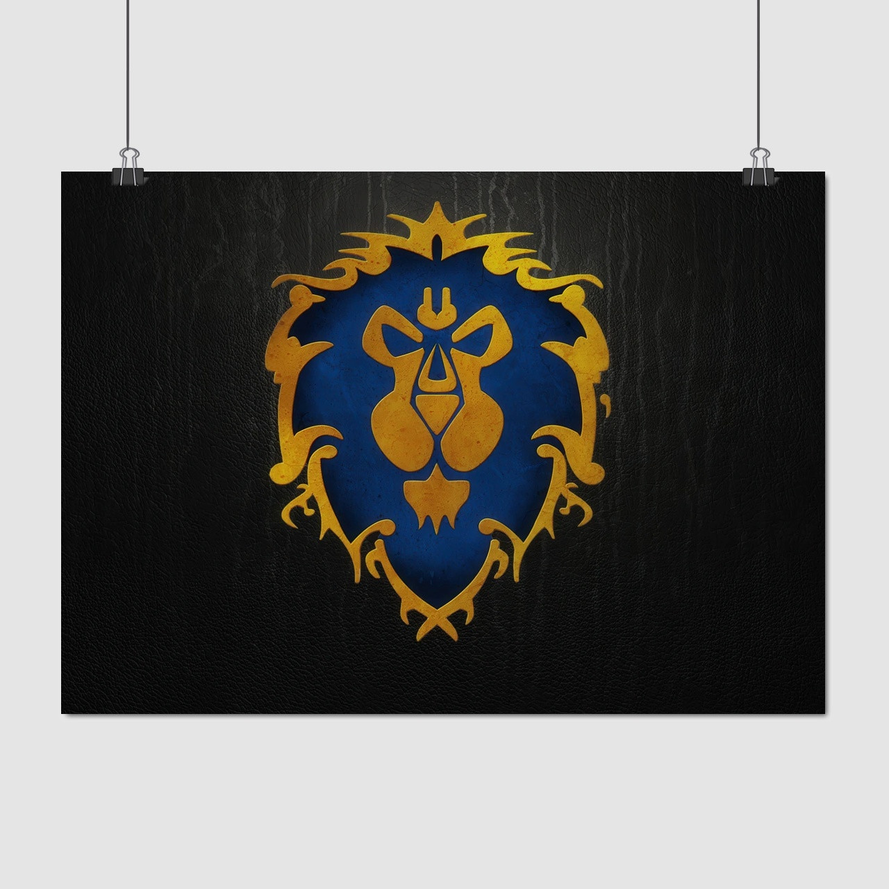 Плакат "Варкрафт, лого Альянсу, Warcraft", 43×60см