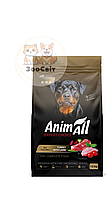 Сухий корм AnimAll для дорослих собак великих порід з індичкою та ягням 12 кг