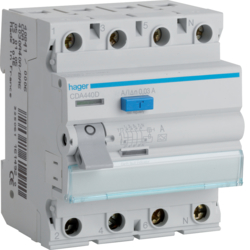 ПЗВ Hager 4P 6kA 40A 30mA  A   CDA440D, фото 1