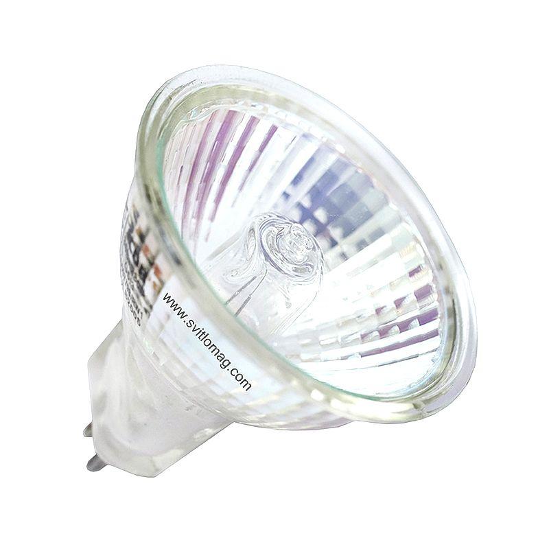Лампа галогенна з відбивачем 220v 35w DELUX JCDR MR16 GU5.3, фото 1