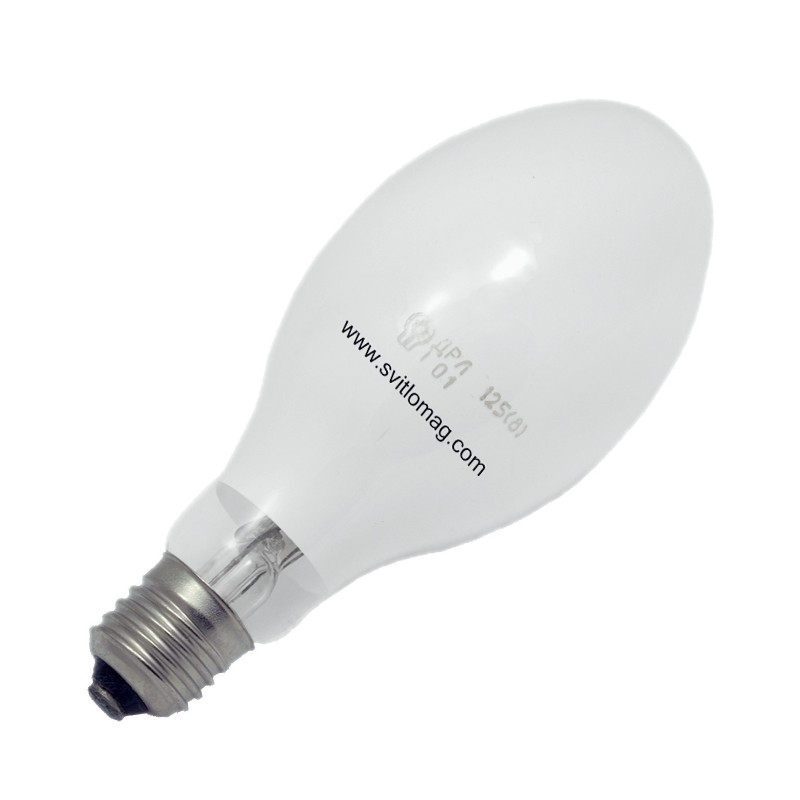 Лампа дугова ртутна ДРЛ 125 (8) Е27, фото 1