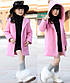 Дитяче кашемірове пальто для дівчинки, з капюшоном 150, фото 2