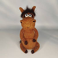 Кінь Ігогоша в'язана іграшка ручна робота символ року лошадь