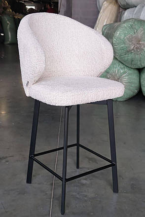 Барний стілець ONTARIO на металевій опорі, фото 2