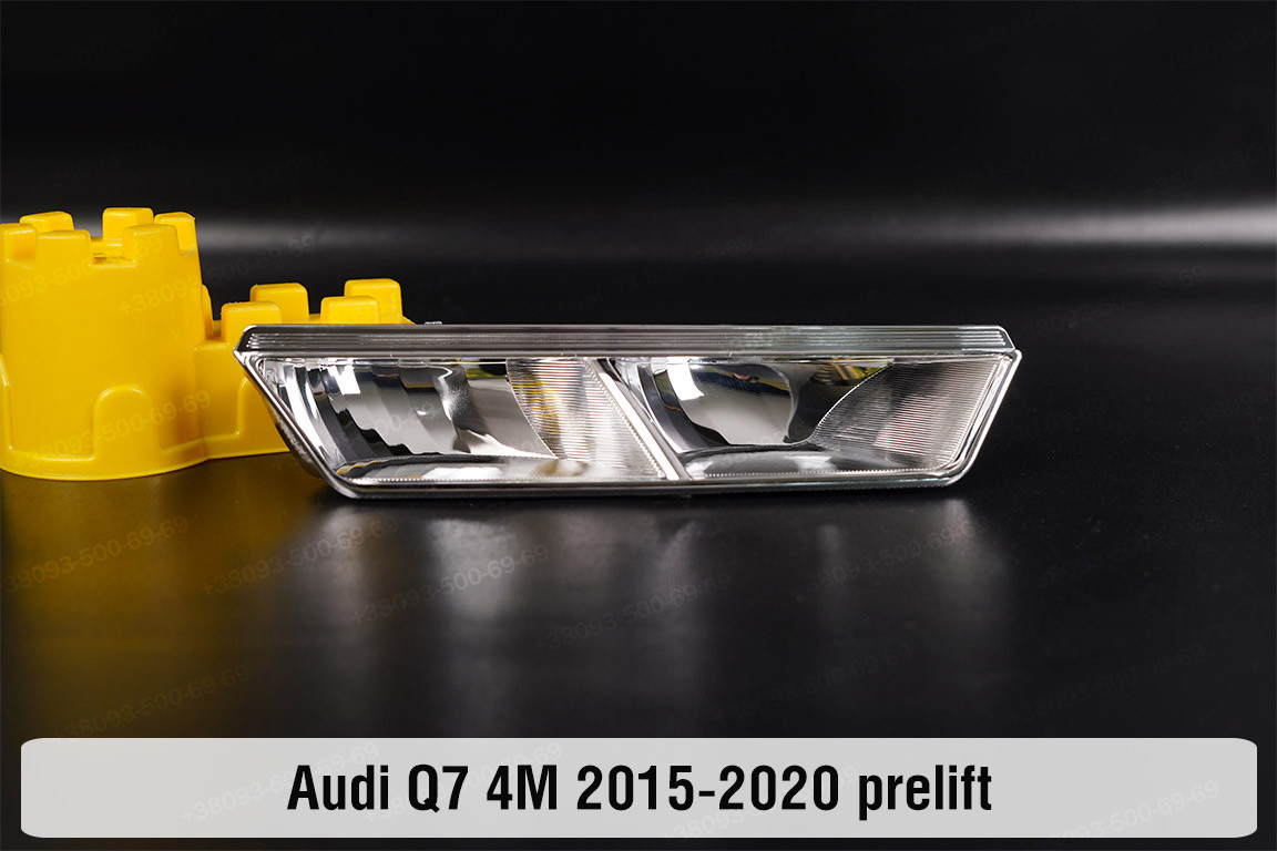 Хромована маска рефлектора Audi Q7 4M (2015-2020) дорест права, фото 1