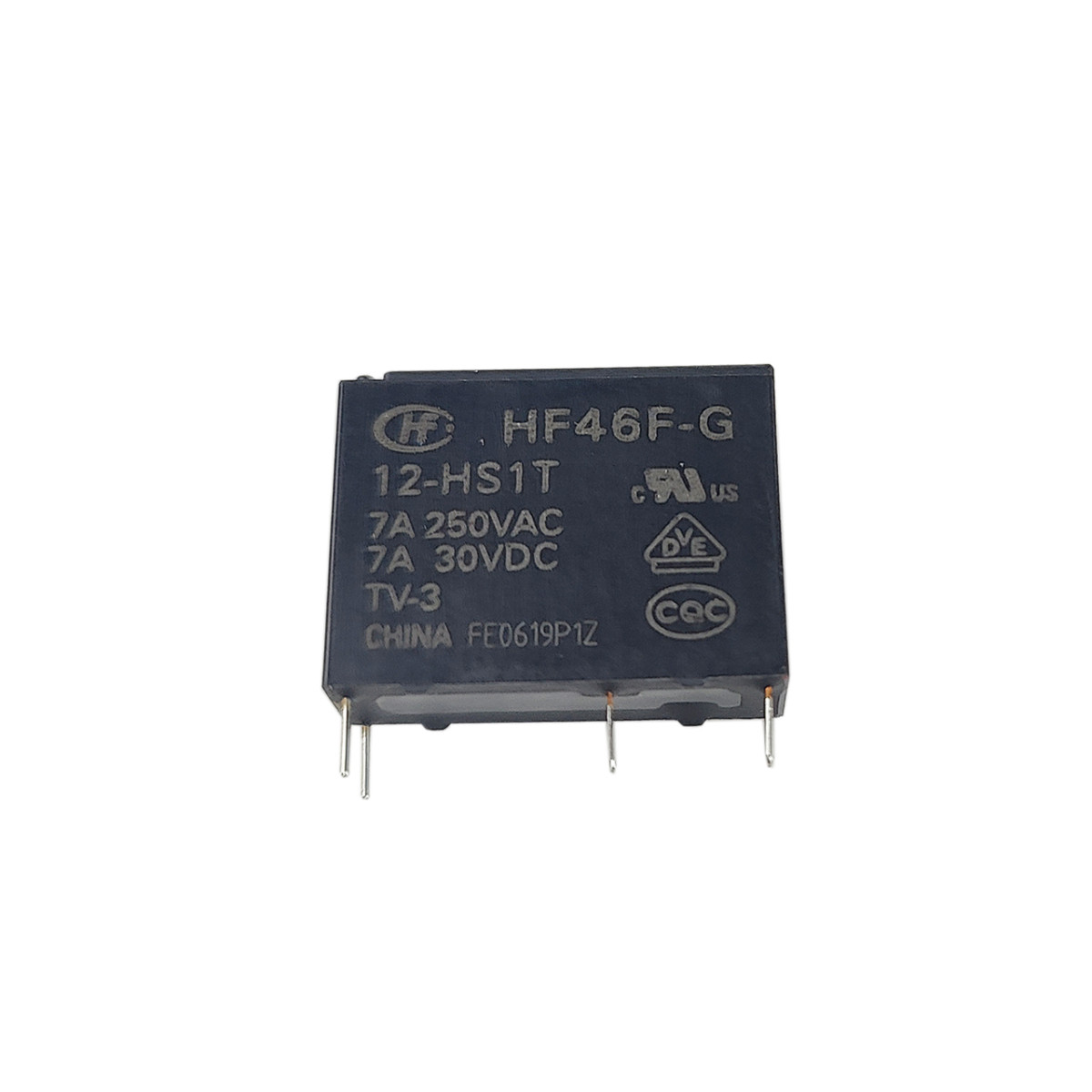 Реле HF46F-G 12-HS1T Hongfa 12VDC 7A 250VAC для плат керування пральних машин Samsung, фото 1