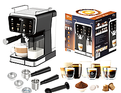 Кавомашина Zepline ZP-6803 3000Вт з функцією гарячого та холодного еспресо, 20 бар, сенсорне керування