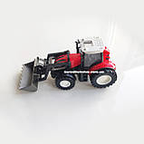 Радіокерований трактор з ковшем 29 см, акумулятор 3.7V, світло, гумові колеса (Червоний), фото 3