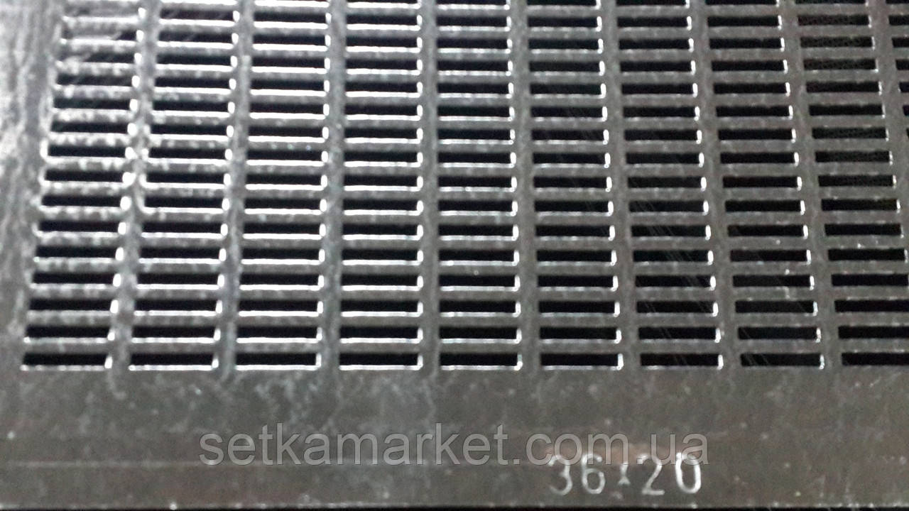Решето (сито) ОВС-25, товщина: 1.0 мм, отвір 3.6х20 мм, оцинкований метал