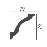 Карниз стельовий P135, довжина 2,00м, Gaudi decor, фото 2